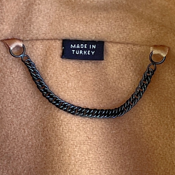 All Saints Adrea Double Breasted Camel Coat Size 4 - Picture 6 of 11